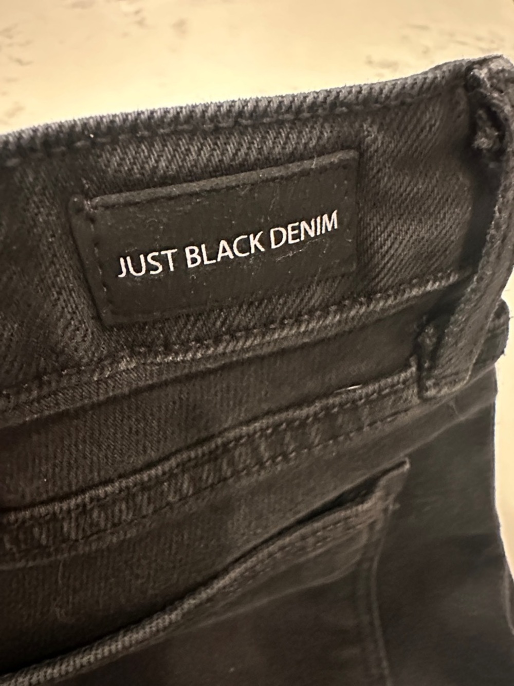 Just Black Distressed Skinny Jeans